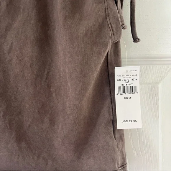 SOLD xlist American Eagle Top Short Sleeve Crop Brown NWT - Picture 2 of 7